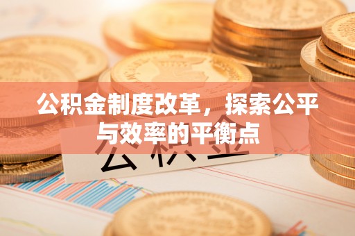 安福公积金制度改革，探索公平与效率的平衡点